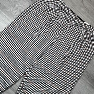 Lane Bryant Houndstooth Straight Leg Mid-Rise Career Pants Size 20 NWT‎